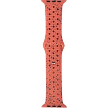 Musal Watch 44MM Krd-02 Yeni Seri Suya Dayanıklı Delikli Renkli Silikon Kordon