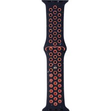 Musal Watch 44MM Krd-02 Yeni Seri Suya Dayanıklı Delikli Renkli Silikon Kordon