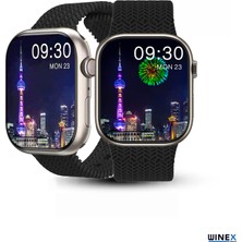 Winex Watch HK9 Pro Plus Amoled Ekran Android İos HarmonyOs Uyumlu Akıllı Saat Siyah