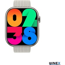 Winex Watch HK9 Pro Plus Amoled Ekran Android İos HarmonyOs Uyumlu Akıllı Saat Beyaz