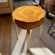 Herdemyesil Renkli Damask Desen Dekoratif Meditasyon Kırlent