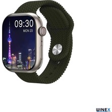 Winex Watch HK9 Pro Plus Amoled Ekran Android İos HarmonyOs Uyumlu Akıllı Saat Yeşil