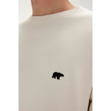 Bad Bear Be Cool Crewneck Erkek Beyaz Sweatshirt 23.02.12.025-C108