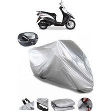 CoverPlus Kanuni Mati 125 Arka Çanta Uyumlu Motosiklet Brandası Lüx Premium Kalite