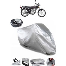 Kanuni BD100 Arka Çanta Uyumlu Motosiklet Brandası Lüx Premium Kalite