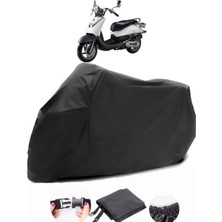 CoverPlus Sym Allo 125 Siyah Motosiklet Branda Lüx Premium Kalite