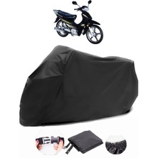 Bisan Motocup 100 Siyah Motosiklet Branda Lüx Premium Kalite