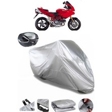 Ducati Multistrada 1100 Arka Çanta Uyumlu Motosiklet Brandası Lüx Premium Kalite