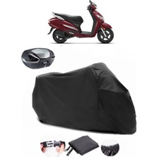 Honda Activa 125 Siyah Arka Çanta Uyumlu Motosiklet Branda Lüx Premium Kalite