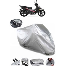 CoverPlus Yuki Attact 100 Arka Çanta Uyumlu Motosiklet Brandası Lüx Premium Kalite