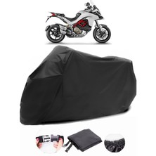 Ducati Multistrada 1200S Siyah Motosiklet Branda Lüx Premium Kalite