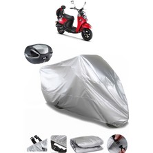 Kuba Trendy 50 Arka Çanta Uyumlu Motosiklet Brandası Lüx Premium Kalite