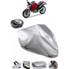 CoverPlus Ducati Monster 1100 Arka Çanta Uyumlu Motosiklet Brandası Lüx Premium Kalite