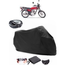 Falcon Attack 100 Siyah Arka Çanta Uyumlu Motosiklet Branda Lüx Premium Kalite