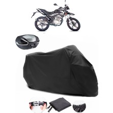 Falcon Wonder 180 Siyah Arka Çanta Uyumlu Motosiklet Branda Lüx Premium Kalite