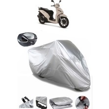 Peugeot Belville 200I Abs Arka Çanta Uyumlu Motosiklet Brandası Lüx Premium Kalite