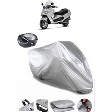 Piaggio X8 250 Premium Arka Çanta Uyumlu Motosiklet Brandası Lüx Premium Kalite