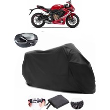 Honda Cbr 650 R Siyah Arka Çanta Uyumlu Motosiklet Branda Lüx Premium Kalite