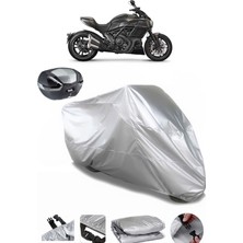 Ducati Diavel Carbon Arka Çanta Uyumlu Motosiklet Brandası Lüx Premium Kalite