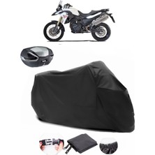 Bmw F 800 Gs Siyah Arka Çanta Uyumlu Motosiklet Branda Lüx Premium Kalite