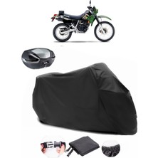 Kawasaki Klr 250 Siyah Arka Çanta Uyumlu Motosiklet Branda Lüx Premium Kalite