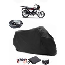 CoverPlus Kuba Dragon 50 Siyah Arka Çanta Uyumlu Motosiklet Branda Lüx Premium Kalite