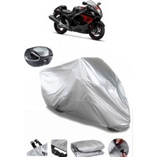 CoverPlus Suzuki Gsx-R 1300 Hayabusa Arka Çanta Uyumlu Motosiklet Brandası Lüx Premium Kalite