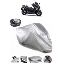 Yamaha Tmax 530 Arka Çanta Uyumlu Motosiklet Brandası Lüx Premium Kalite