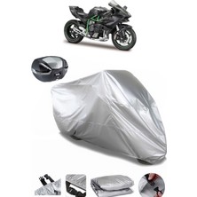 Kawasaki Ninja H2 Arka Çanta Uyumlu Motosiklet Brandası Lüx Premium Kalite
