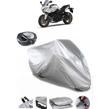 CoverPlus Yamaha Fazer 8 Abs Arka Çanta Uyumlu Motosiklet Brandası Lüx Premium Kalite