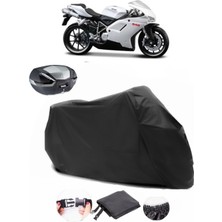 Ducati 848 Siyah Arka Çanta Uyumlu Motosiklet Branda Lüx Premium Kalite