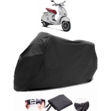 Vespa 946 125 I.e. Siyah Motosiklet Branda Lüx Premium Kalite