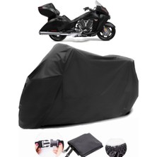 Victory Vision Tour Siyah Motosiklet Branda Lüx Premium Kalite