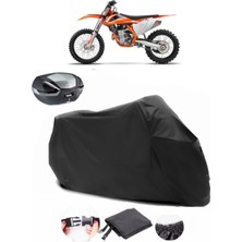 Ktm 450 Sxf Siyah Arka Çanta Uyumlu Motosiklet Branda Lüx Premium Kalite
