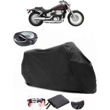 Honda Vt 750 Dc Black Widow Siyah Arka Çanta Uyumlu Motosiklet Branda Lüx Premium Kalite