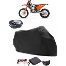 Ktm 250 Exc Siyah Arka Çanta Uyumlu Motosiklet Branda Lüx Premium Kalite