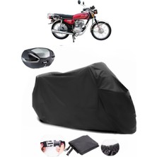 Çelik Motor Victory 125 Siyah Arka Çanta Uyumlu Motosiklet Branda Lüx Premium Kalite