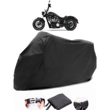 CoverPlus Victory High-Ball Siyah Motosiklet Branda Lüx Premium Kalite