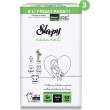 Sleepy Natural 2'li Süper Fırsat Paketi Bebek Bezi 5+ Numara Junior Plus 156 Adet