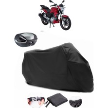 Mondial 150 Z-One I Siyah Arka Çanta Uyumlu Motosiklet Branda Lüx Premium Kalite