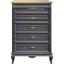 Kelebek Angelic Dark Dar Şifonyer