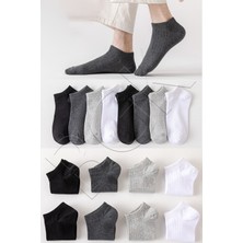 Bgk Unisex 8 Çift Pamuklu Basic Derbili Çorap