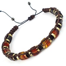 Ose Shop Damla Kaya Kehribar Şambala Erkek Bileklik