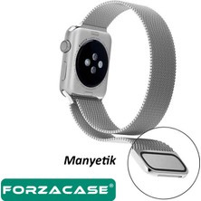 Forzacase Apple Watch Ultra 49MM ile Uyumlu Metal Mıknatıslı Kordon Kayış - FC157