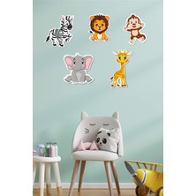 Safari Temalı Çocuk Odası Ahşap Duvar Dekoru