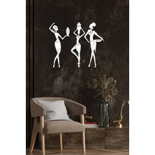 Afrikalı Kadınlar Duvar Dekoru-Süsü, Ahşap Dekoratif Tablo