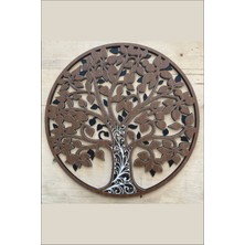 3 Katmanlı Ahşap Hayat (Zeytin) Ağacı Duvar Dekoru, Tablo