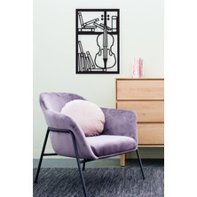 Keman Duvar Dekoru - Süsü, Ahşap Dekoratif Tablo