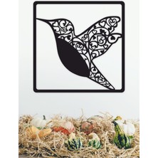 Hummingbird Duvar Dekoru - Süsü, Ahşap Dekoratif Tablo