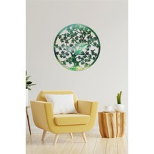 UNT Renkli Hayat - Yaşam Ağacı Duvar Dekoru - Süsü, Ahşap Dekoratif Tablo